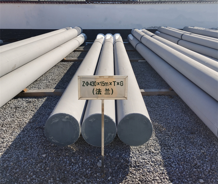 云阳430×15米×T×G法兰水泥杆